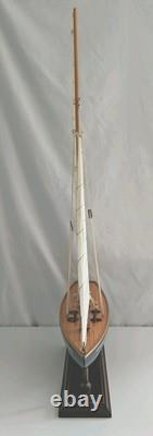 24.5 RACING YACHT MODEL Wood Sailboat Sailing Boat Quality Wood Home Decor
