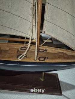 24.5 RACING YACHT MODEL Wood Sailboat Sailing Boat Quality Wood Home Decor