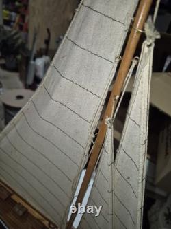 24.5 RACING YACHT MODEL Wood Sailboat Sailing Boat Quality Wood Home Decor