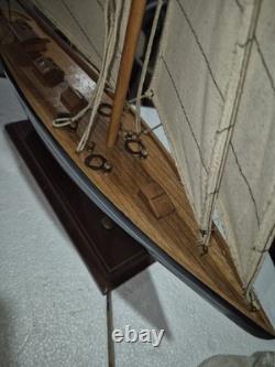 24.5 RACING YACHT MODEL Wood Sailboat Sailing Boat Quality Wood Home Decor