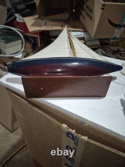24.5 RACING YACHT MODEL Wood Sailboat Sailing Boat Quality Wood Home Decor