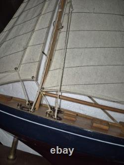 24.5 RACING YACHT MODEL Wood Sailboat Sailing Boat Quality Wood Home Decor