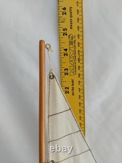 24.5 RACING YACHT MODEL Wood Sailboat Sailing Boat Quality Wood Home Decor