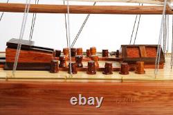 24 Inch Endeavour Small Sailboat Boat Model Wooden Wood Replica New