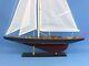 24-inch Wood Model Sailboat Endeavour Yacht Boat Wood Replica Nautical Decor New
