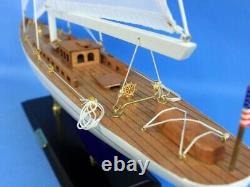 24-Inch Wood MODEL SAILBOAT Enterprise Yacht Boat Nautical Home Decor Display