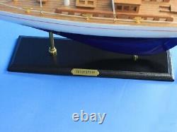 24-Inch Wood MODEL SAILBOAT Enterprise Yacht Boat Nautical Home Decor Display