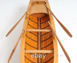 24-inch Wood Model Rowing Boat Boston Tender Whitehall Nautical Decor Display