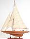 25 Inch Enterprises Sm Sailboat Model America Cup Wooden Wood Boat Replica New