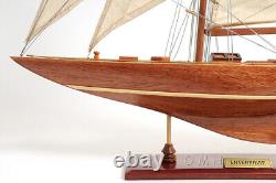 25 Inch Enterprises Sm Sailboat Model America Cup Wooden Wood Boat Replica New