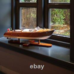 25 Luxury Wood Yacht French Riva Aquarama Boat Home Decor by Authentic Models