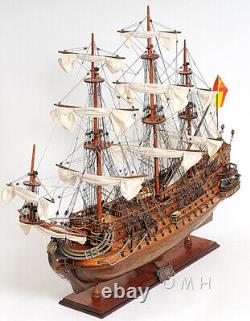 28 Inch San Felipe Medium wooden Wood Boat Model Replica