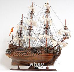 28 Inch San Felipe Medium wooden Wood Boat Model Replica