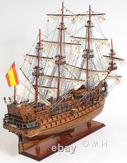 28 Inch San Felipe Medium wooden Wood Boat Model Replica