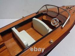 2 Clean Vintage Collectible Model Wood Boats see pictures FREE SHIP