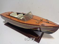 2 Clean Vintage Collectible Model Wood Boats see pictures FREE SHIP
