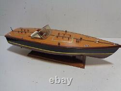 2 Clean Vintage Collectible Model Wood Boats see pictures FREE SHIP