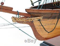 31.5 Civil war Confedearte States CSS Alabama Tall Ship Boat Assembled Wood