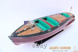 32 CHRIS CRAFT TRIPLE COCKPIT Model Boat 81cm High quality wooden model ship