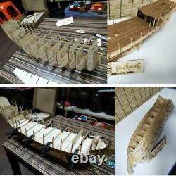 32 Inch Diy Wooden Pirate Ship Model Handmade Assembly Boat Building Kits Diy