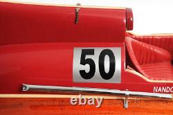 32 Inch Ferrari Hydroplane Wood Model Boat Ship