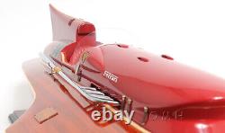 32 Inch Ferrari Hydroplane Wood Model Boat Ship