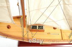 33 x28 America's Cup America Sailboat Wood Boat Model Yacht Assembled Mahogany