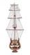 34 Brown Boat Model Sculpture