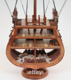 34 Brown Boat Model Sculpture