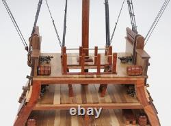34 Brown Boat Model Sculpture