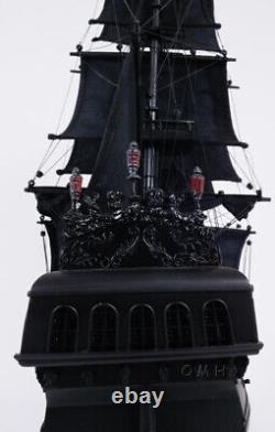 35 Inch Black Pearl Pirate Ship Wooden Wood Boat Model Replica New