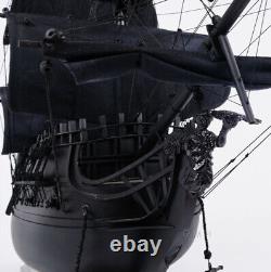 35 Inch Black Pearl Pirate Ship Wooden Wood Boat Model Replica New