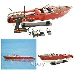 35 Large Riva Aquarama SPEED BOAT With RC MOTOR Wood Model Assembled Toy Gift