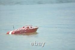 35 Large Riva Aquarama SPEED BOAT With RC MOTOR Wood Model Assembled Toy Gift