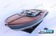 35 Riva Gucci Aquariva Blue Speed Boat Fully Built Wood Model With Stand