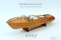 35 Riva Aquarama Exclusive Speed Boat Wood Scale Model Italian Exotic Wood, New