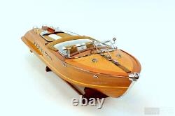 35 Riva Aquarama Exclusive Speed Boat Wood Scale Model Italian Exotic Wood, New