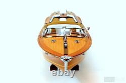 35 Riva Aquarama Exclusive Speed Boat Wood Scale Model Italian Exotic Wood, New