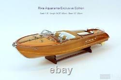 35 Riva Aquarama Exclusive Speed Boat Wood Scale Model Italian Runabout, New