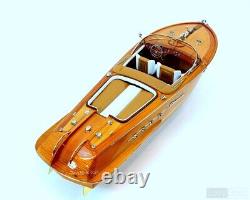 35 Riva Aquarama Exclusive Speed Boat Wood Scale Model Italian Runabout, New