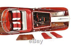 35-inch Vintage SPEED BOAT MODEL With Remote Control Motor 1960 Riva Aquarama