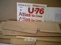 36 INCH Scale Dumas Atlas Van Lines U-76 RC Hydroplane Wood Boat Model Kit #1312