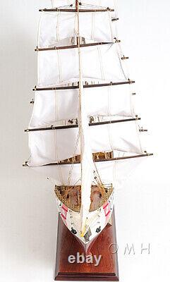 36 Inch US. Coast Guard Eagle E. E. Wooden Wood Boat Model Replica New