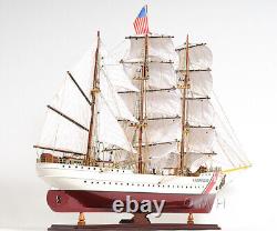36 Inch US. Coast Guard Eagle E. E. Wooden Wood Boat Model Replica New