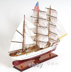 36 Inch US. Coast Guard Eagle E. E. Wooden Wood Boat Model Replica New