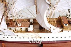 36 Inch US. Coast Guard Eagle E. E. Wooden Wood Boat Model Replica New