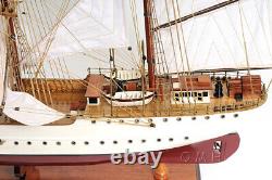 36 Inch US. Coast Guard Eagle E. E. Wooden Wood Boat Model Replica New