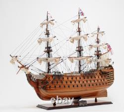 36 Wood Brown Solid Wood Hand Painted HMS Victory Exclusive Edition Model Boat