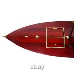 36 inch DIXIE II MOTOR BOAT MODEL Wooden Racing Speedboat Display Nautical Decor