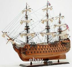 37 Inch SHIP MODEL HMS VICTORY Wood Replica Nautical Decor Display Collectible